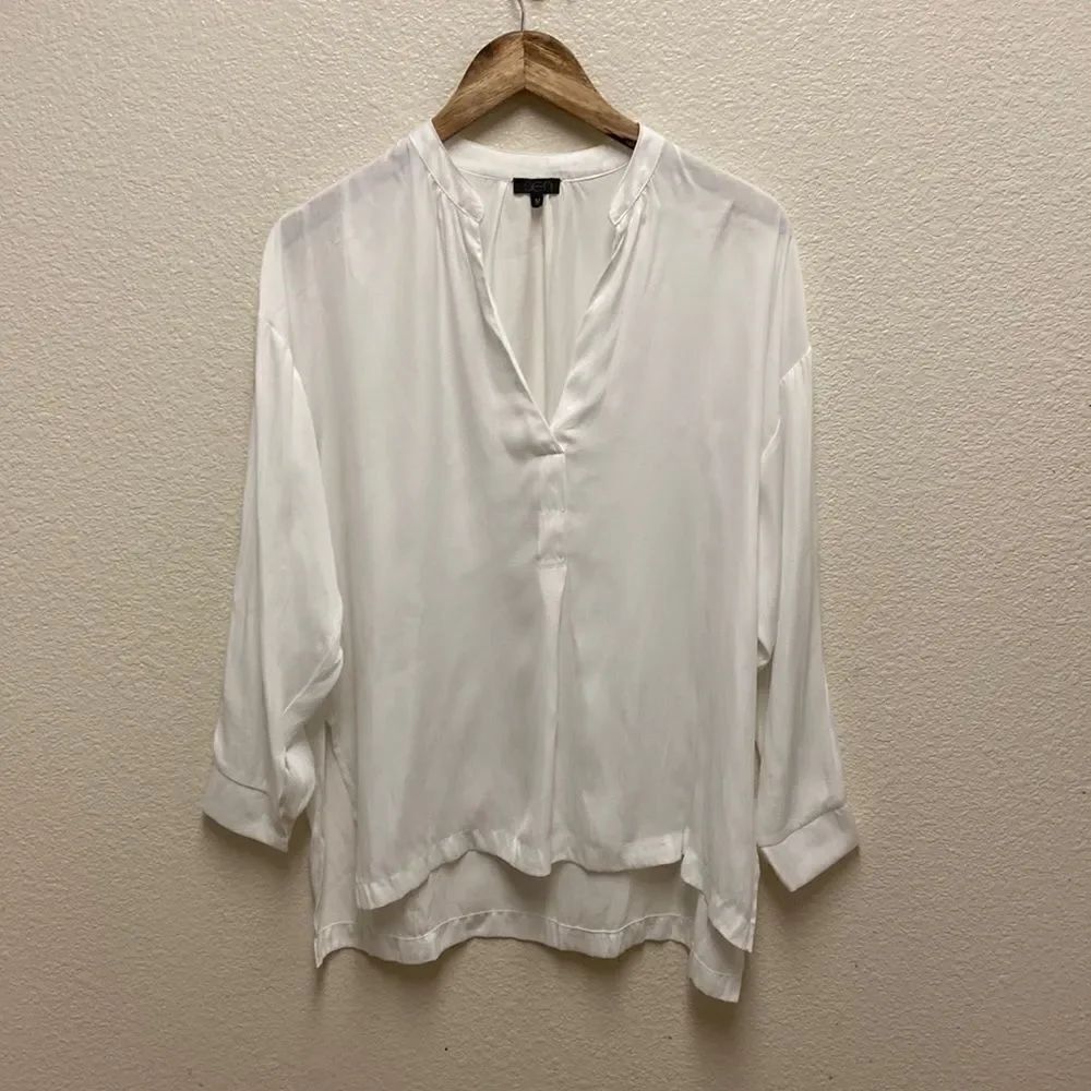 Sen Split Neck Blouse Medium